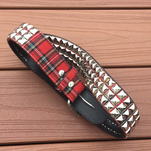 Hot Topic Plaid Studded Belt | Poshmark